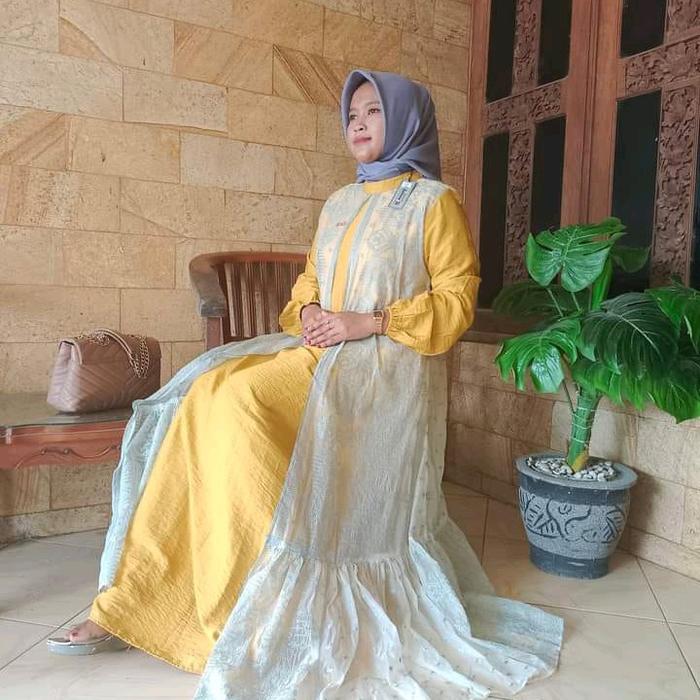 NEW GAMIS LAYER BROKAT BORDIR BY SALVINA Y.S