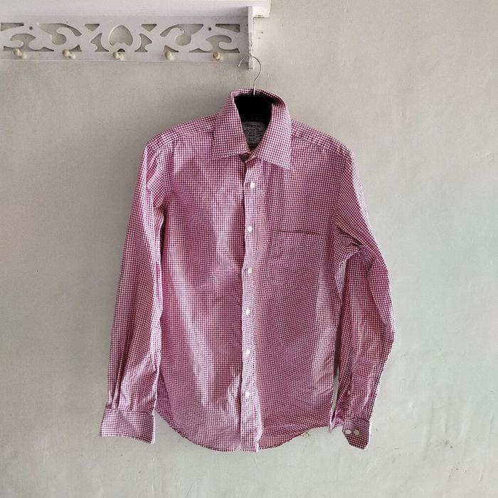 kemeja pria slim kotak SIZE M TM LEWIN
