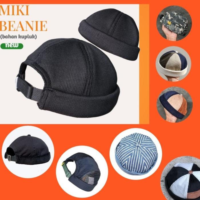 Peci Mikihat / Miki hat premium hitam putih abu dan lain-lain