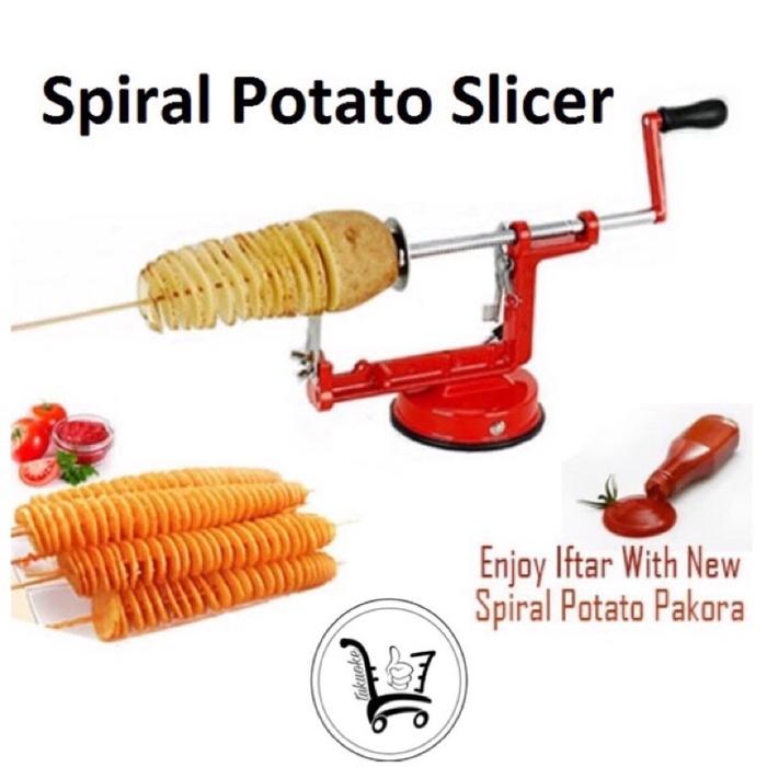 Mesin Kentang Spiral Alat Pemotong Spiral Potato Slicer Pisau Ulir Kentang Alat Potong Ulir Kentang
