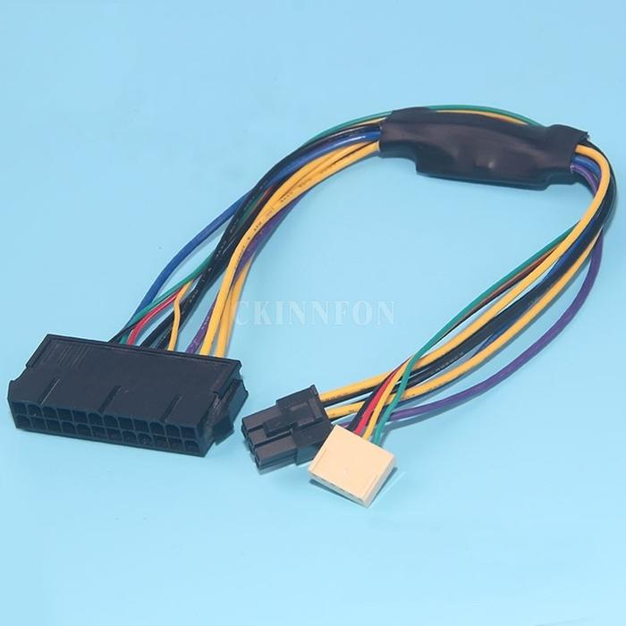 100Pcs/Lot 30cm ATX PSU Power Cable 24P to 6P for HP Z220 Z230 SFF
