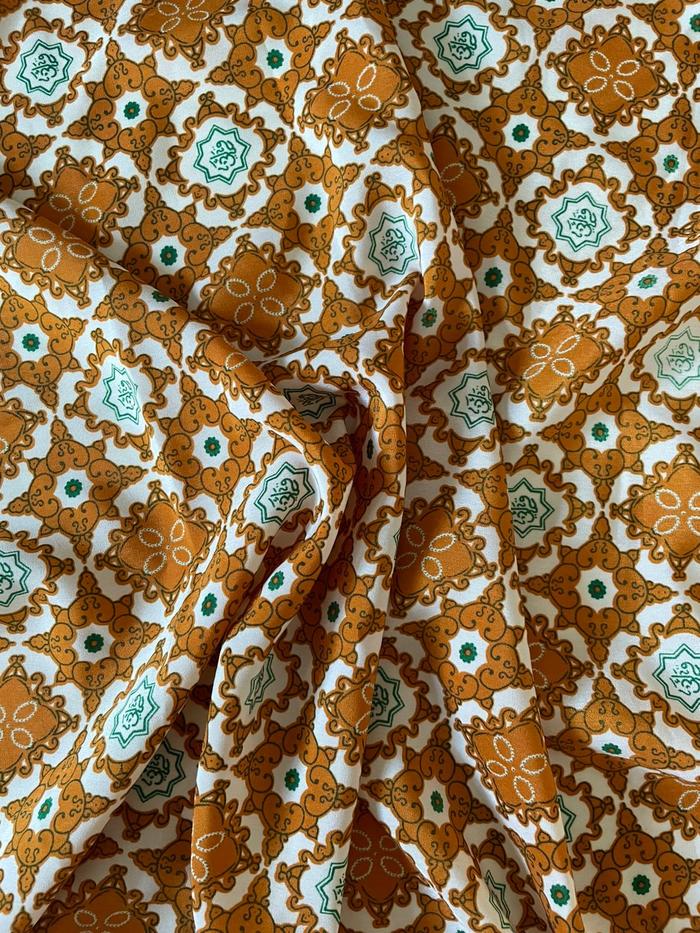 Kain Batik Qiroati 5 Jilid Coklat Muda Meteran