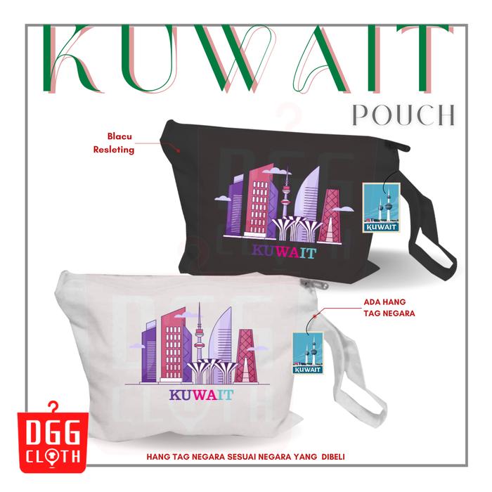 DGGClothing Pouch Souvenir Kuwait Pouch Oleh Oleh Kuwait City Model 4