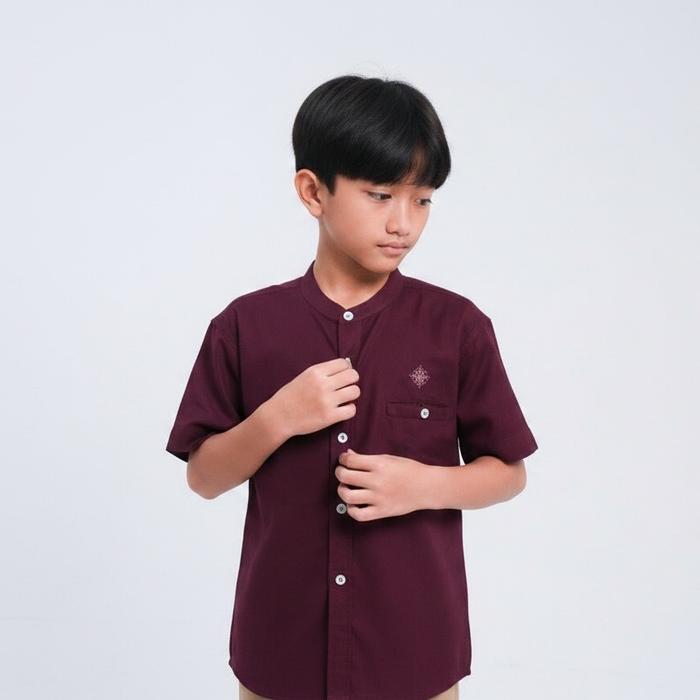 Baju Kemeja Koko Anak Rojokoyo Lengan Panjang By Indah Bordir