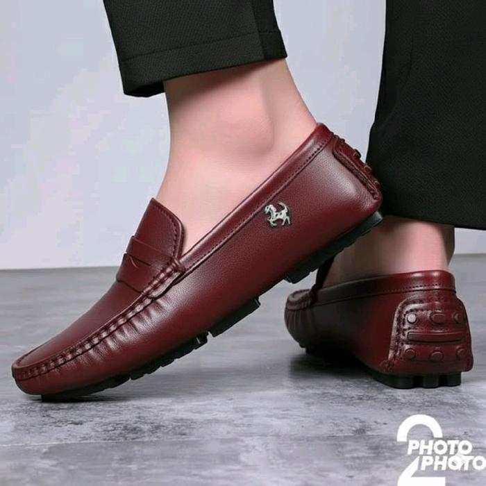 Sepatu Fantofel Pansus Casual Hitam Pormal Kantor Terbaru untuk Pria - Pantofel, Kerja sepatu guru c
