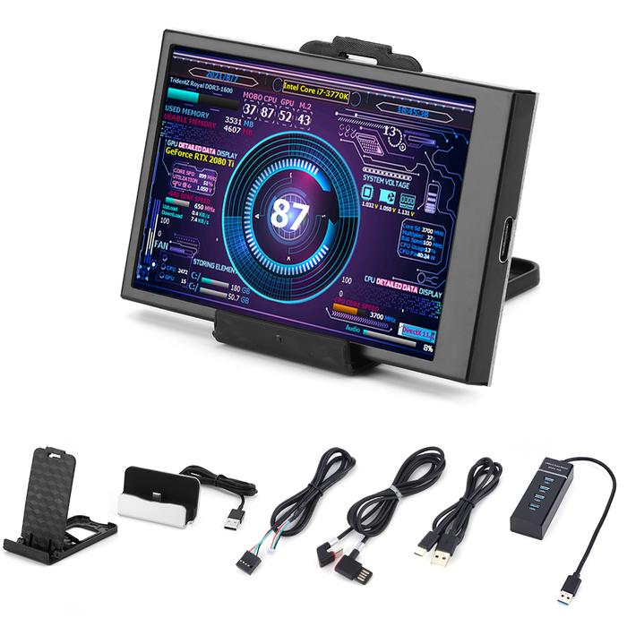 3.5 Inch IPS LCD Screen Monitor USB TYPE-C Free AIDA64 Chassis