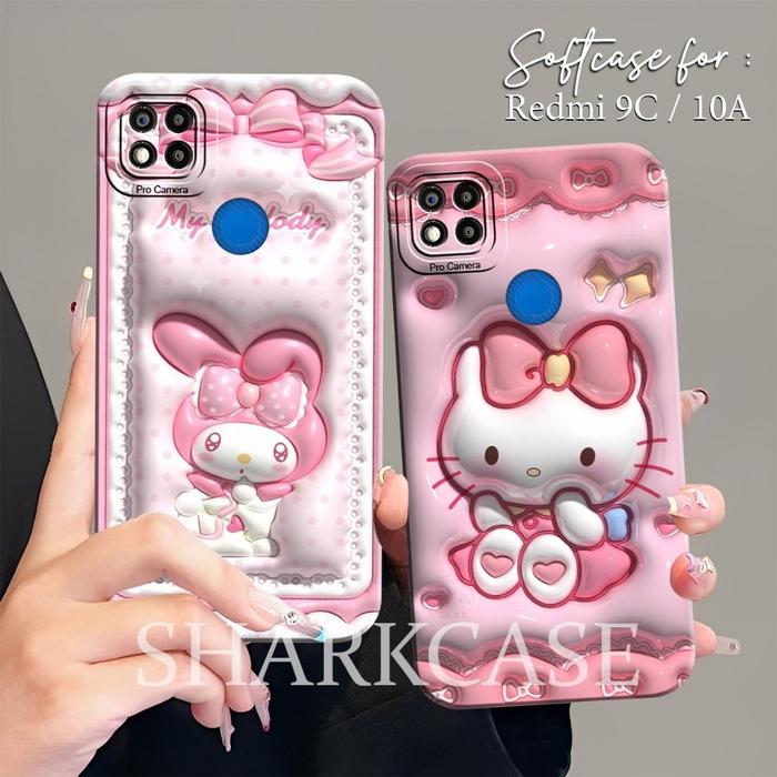 [SC] Case REDMI 9C / 9A / 10A / 10C / POCO C40 / REDMI 8 / 8A Pro / 9 / 10 4G / 5G Motif Timbul Cute
