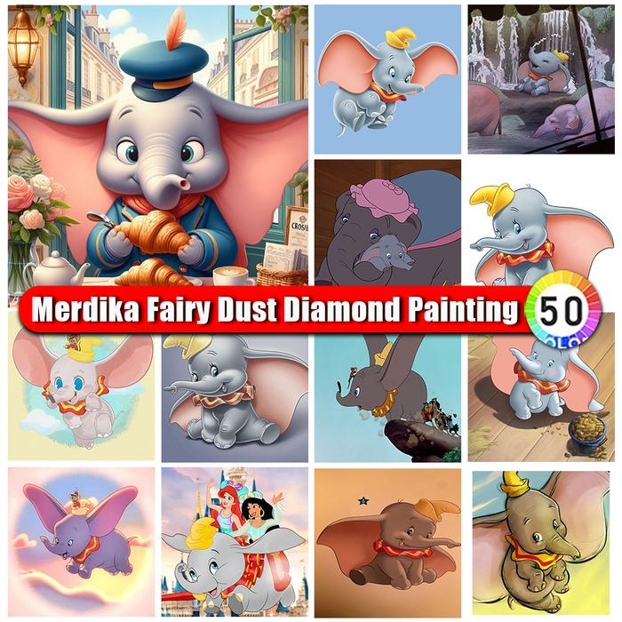Fairy Dust Disney Diamond Painting Dumbo Picture Full Drill Cross