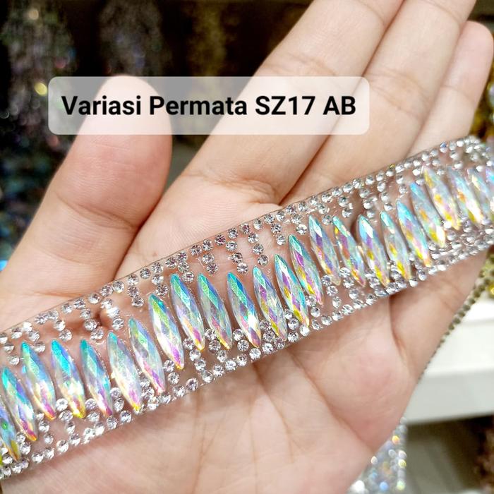 Variasi Permata SZ17 AB METER Permata Hiasan Tempel Setrika