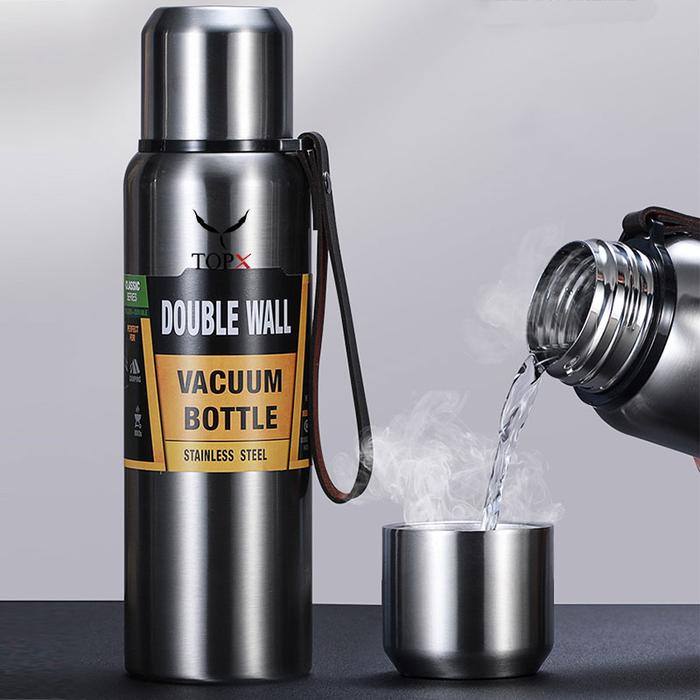 TOPX 1500ml Portable Large Capacity Stainless Steel Thermos Vacuum