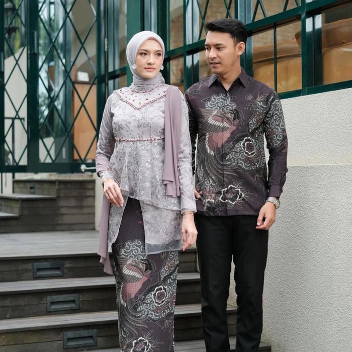 Set Kebaya Kaluna Couple Brukat Kebaya Modern Kebaya Set Rok Couple Kaluna Kebaya Lamaran Tunangan K