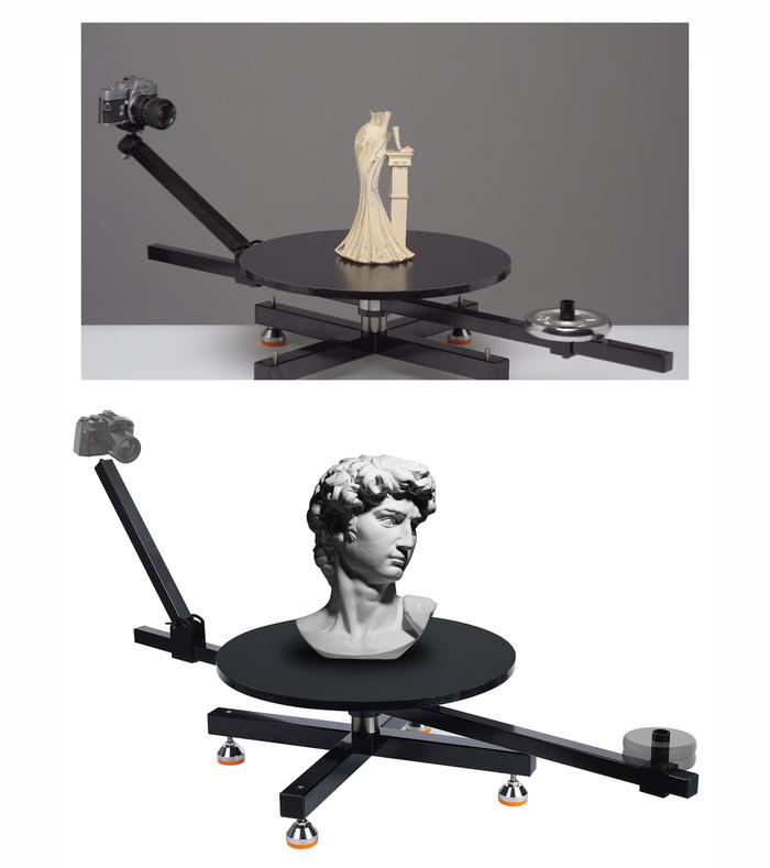 Nsion Adjustable Rotary Table  360 Degree Rotary Display Stand