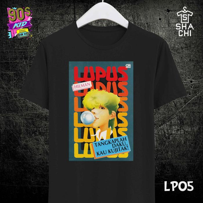 T Shirt Kaos Novel Jadul β LUPUS β Jadul 90an Premium Cotton Combed 24S Distro Pria Wanita Basic Kai