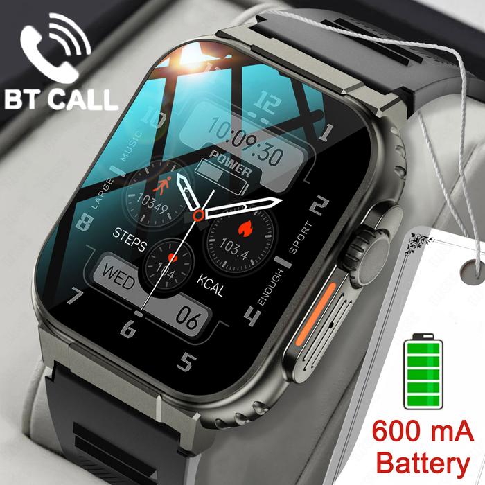 LIGE layar HD AMOLED 2023 pria, panggilan Bluetooth jam tangan pintar