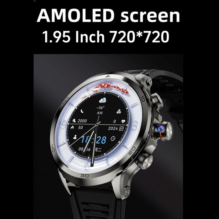 NEW Arrival 4G Full Netcom Android Smartwatch 1.95 inch Amoled Spherical Screen 256GB Storage GPS WI