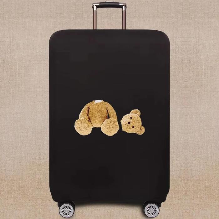 Bagasi Baru Lindungi Bersama Koper Bagasi Kasus Travel Dust Cover 18-32 Inch Bear Pattern Set Fleksi