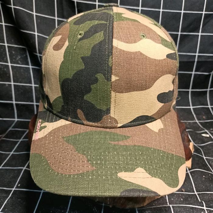 Camo-Loreng-C. Routine-Cotton-Size Dewasa 56-59cm setelan besi simpul topi kemeja pria