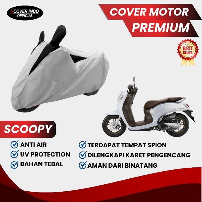 Cover Motor Scoopy Sarung Motor Scoopy Penutup Motor Scoopy Waterproof Anti Air Tahan Panas Tahan Ca