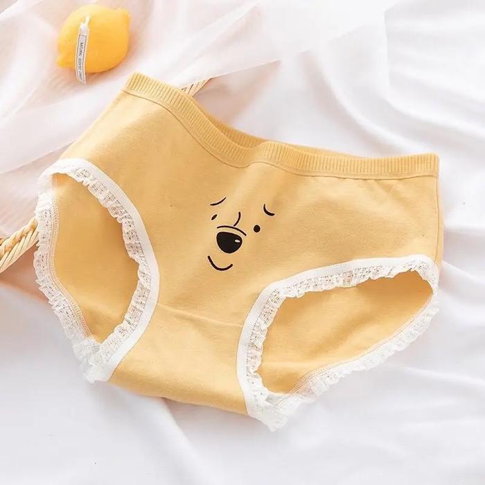 CD WANITA MOTIF BERUANG KUNING UNTUK REMAJA DAN DEWASA - DALAMAN PEREMPUAN MOTIF - SEMPAK CEWEK LUCU