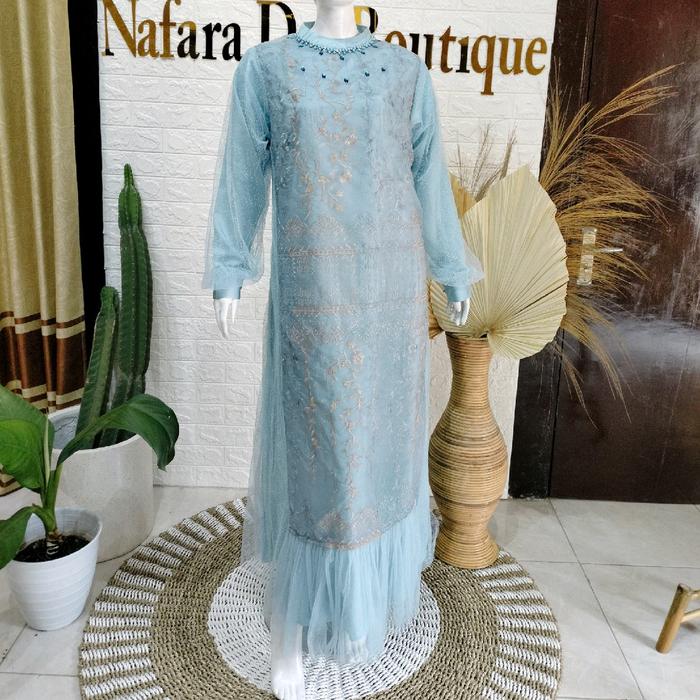 Gamis Aira broklat mix Silk premium by Nafara de_boutique