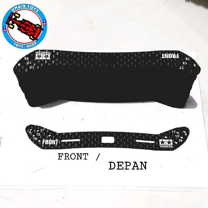 Rep Tamiya 95284 FRONT / Tamiya HG Carbon Stay for Wide Front Sliding Damper 2mm (front / depan)