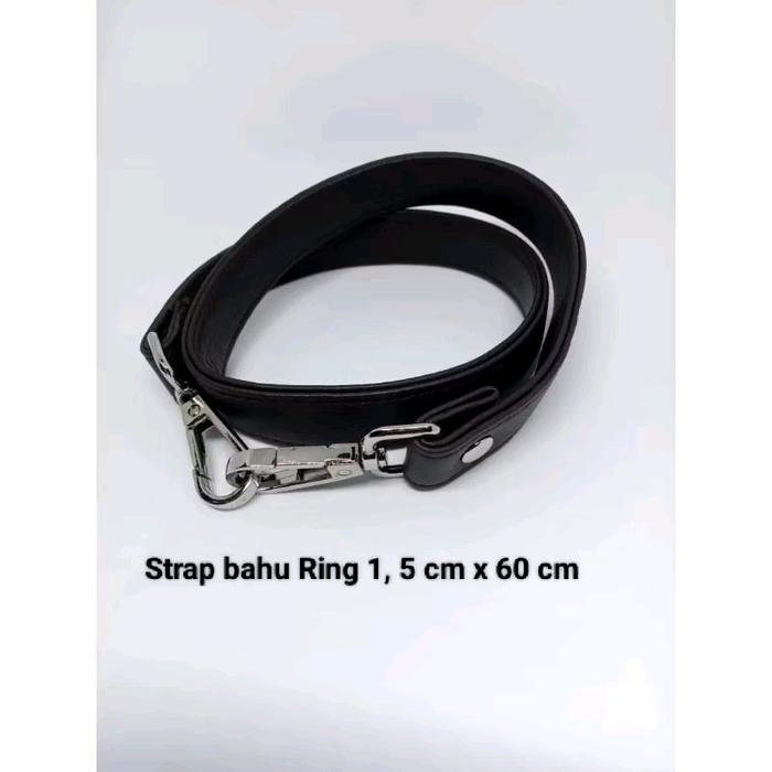Strap Bahu ring 1, 5 cm x 60 cm Kulit sintetis premium tali strap tas