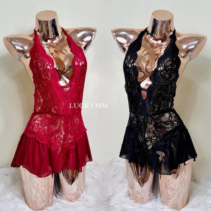 Sexy Lingerie BodySuit / Baju Tidur Wanita Nilon Open Crotch / Sexy BodySuit