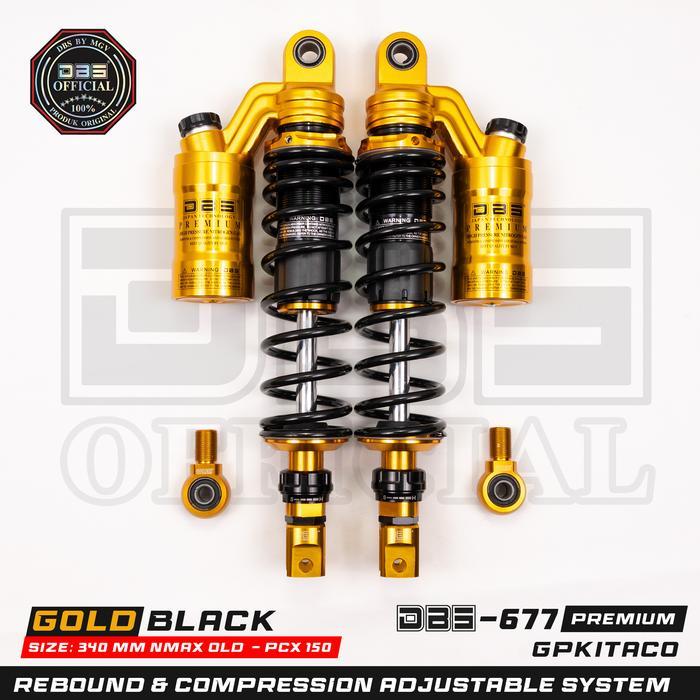 DBS 677 Gp Kitaco Shock Belakang NouvoZ Aerox155 NmaxNew NmaxOld Pcx150/160 Xmax
