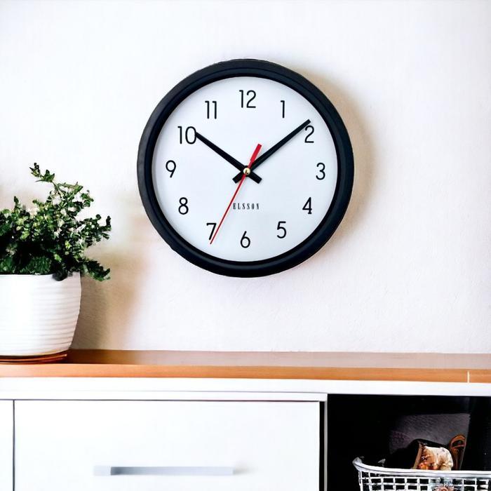 Jam Dinding Mewah Aesthetic Warna Hitam Elsson 9928 Scandinavian Nordi