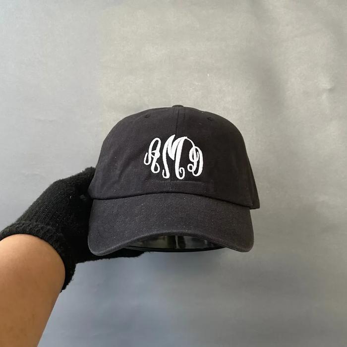 Topi Simple Cap Unisex Pria Wanita AMD - KC Cap Hitam