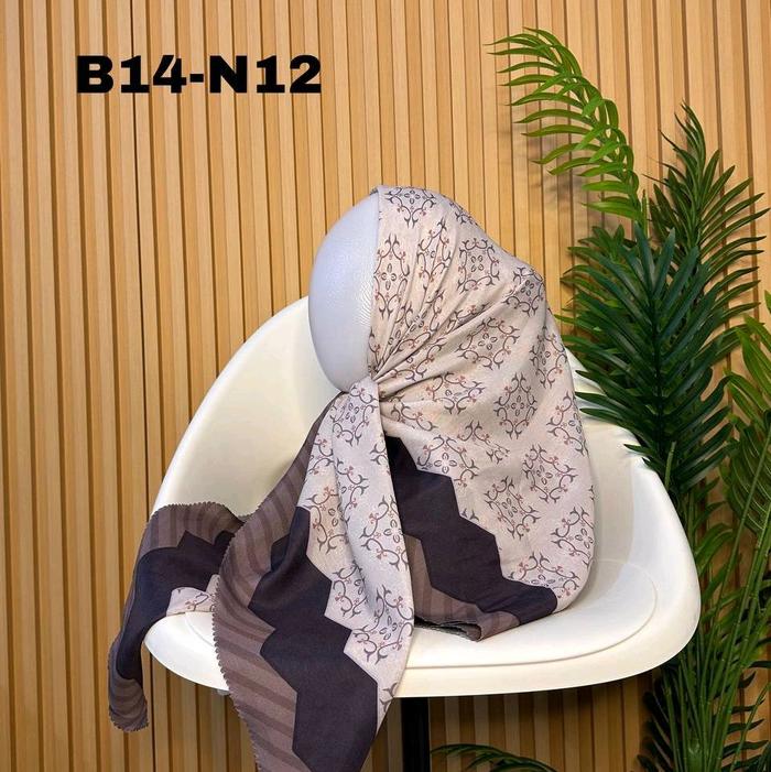 Hijab Motif Aulia (Hijab Aulia) Kerudung Segi Empat Wanita Muslim Instan