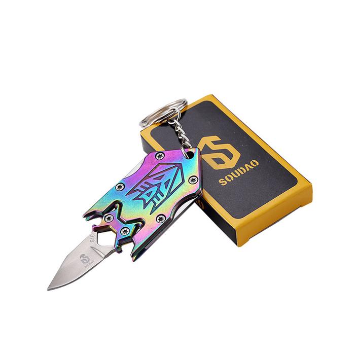 Stainless steel mini folding knife portable tactical multipurpose