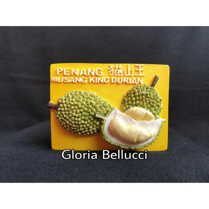 souvenir durian musang king magnet kulkas penang malaysia