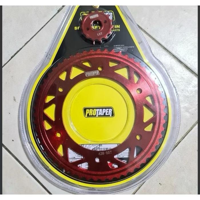 Gir Set Crf Gear Set Crf Protaper Set Pnp Merah Gir Gear Rantai #Gratisongkir