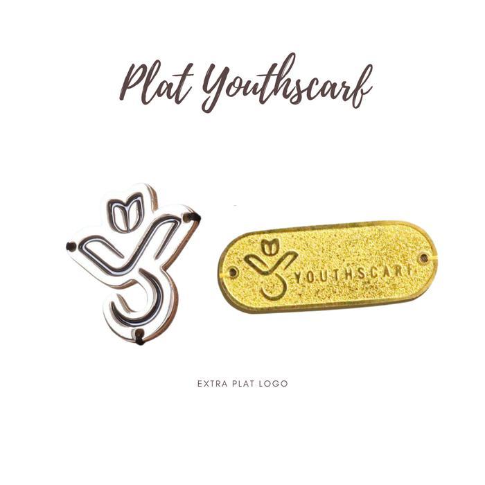 Youthscarf - PLAT HIJAB - logo plat Y - by request - plat hijab printing - plat hijab bergo - plat