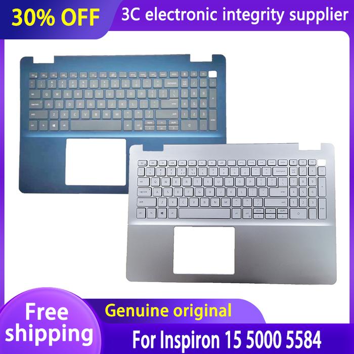 New Laptop Keyboard for Dell Inspiron 15 5000 5584 Palmrest Cover