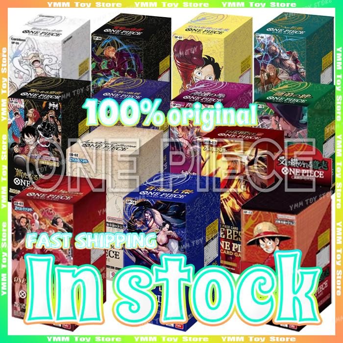 Original One Piece TCG OP05-OP14 PRB02 EB02 Full Set Card Game Trading Cards Booster Box Japanese Ve