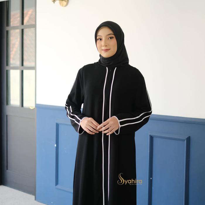Gamis Abaya Hitam Turkey Abaya remaja ukuran Jumbo Polos Hitam Putih Muslim Turki Arab Dress Bordir