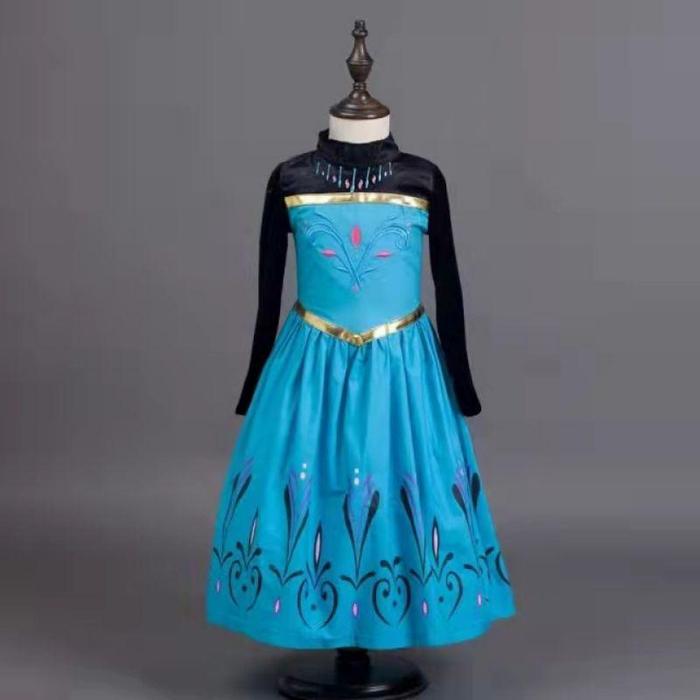 Dress anak FROZEN QUEEN ELSA Coronation Gown / Kostum Frozen Elsa - 12