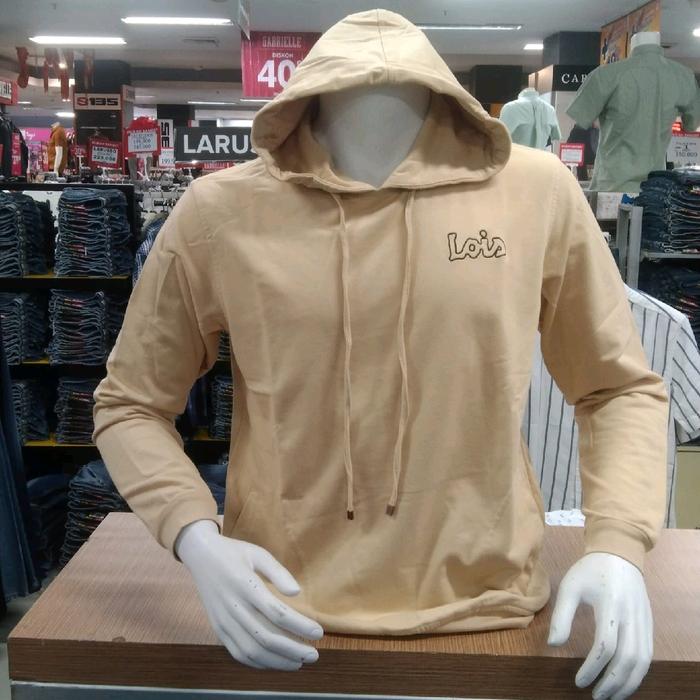 JAKET HOODIE LOIS ORIGINAL TERBARU PROMO WARNA CREAM
