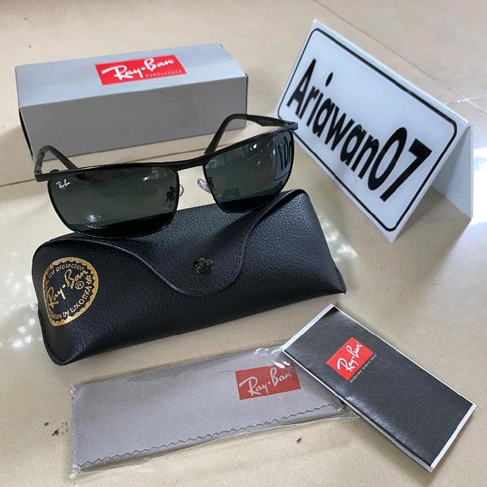 kacamata rayban rb 3462 hitam sz 68