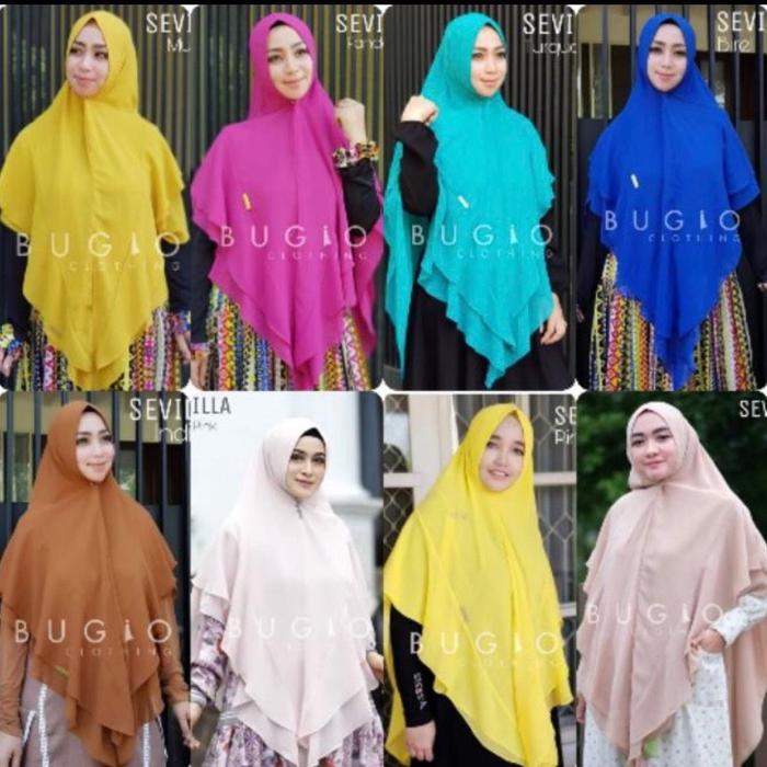 KHIMAR Polos Jumbo BUGIO Clothing Syari