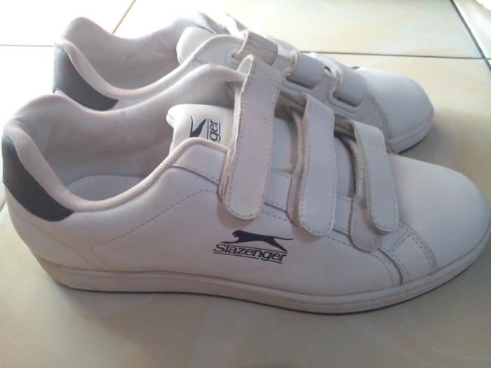 Sepatu Slazenger Original Classic White Black Size 42