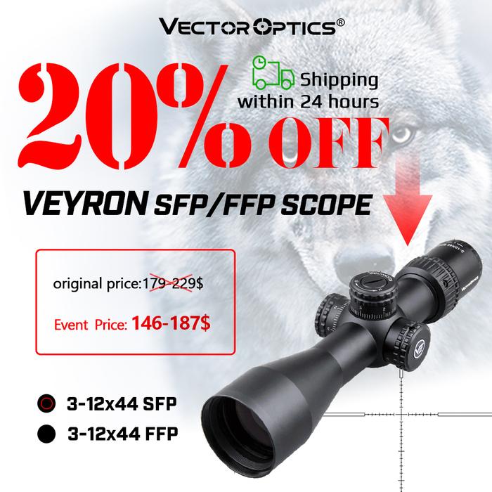 Vector Optics Veyron 3-12x44 SFP&FFP Hunting Riflescope Optical