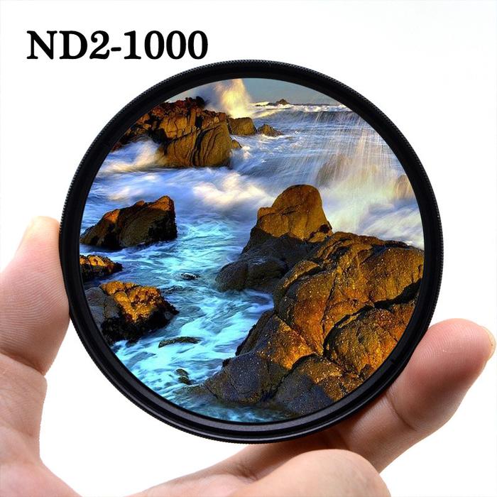 ND2-ND1000 SLR DSLR Camera Variable ND Filter Neutral Density Fader Adjustable ND2-400 49 52 55 58 6