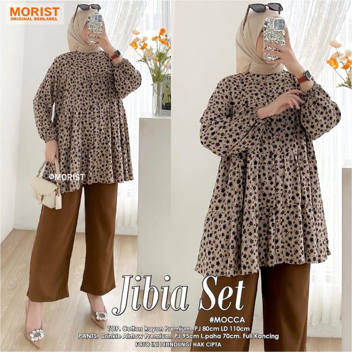 [CUCI GUDANG]- [One Set Setelan Katun Rayon crinkle Terlaris Original Morist Moca Moela Ghaffa Tulus