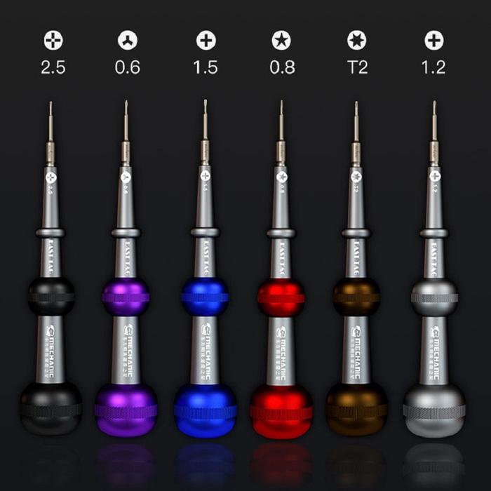 MECHANIC Oriental Pearly precision magnetic screwdriver 6-piece alloy