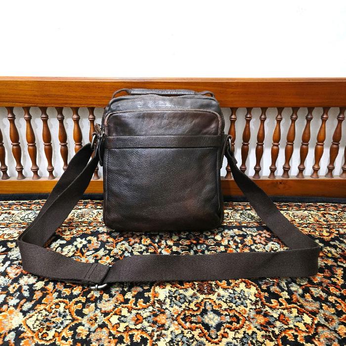 tas Sling bag Omnia kulit asli