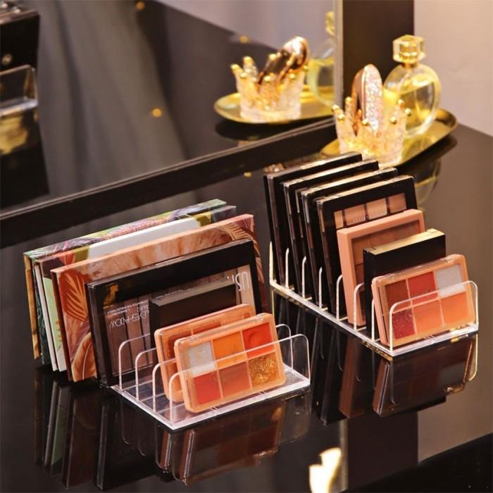 Rak Organizer Kosmetik Akrilik 7 Grid Rak MakeUp Organizer Akrilik