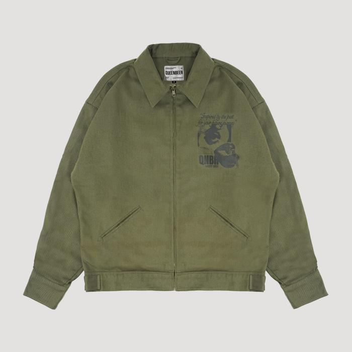 [ BEST SELLER ] QUEENBEER - JACKET RILLEY GREEN